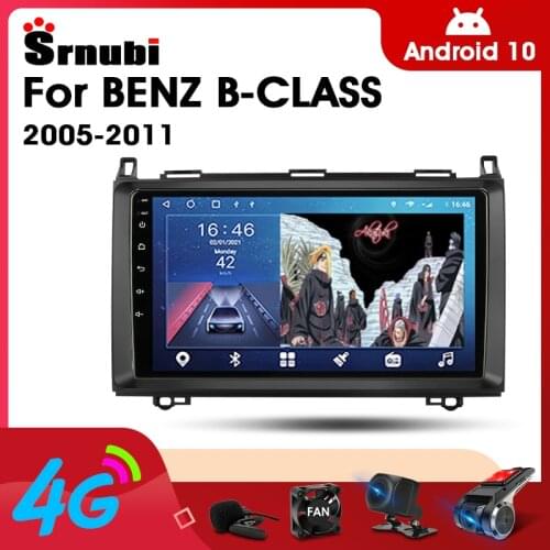 2 Din Android 10 Car Player Stereo Audio Radio for Benz B-Class B Class 2005-2011 Multimedia Video Touch Screen 4G WIFI Speaker