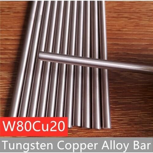 W80cu20, W80 tungsten copper rod tungsten copper alloy ,diameter 13mm-20mm