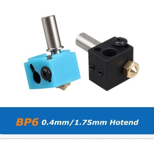 Lerdge 3D Printer Part BP6 Hotend J-head 0.4mm 1.75mm Nozzle High Temp and Low Temp Replace V6 Extruder Kit With Silicone Sock