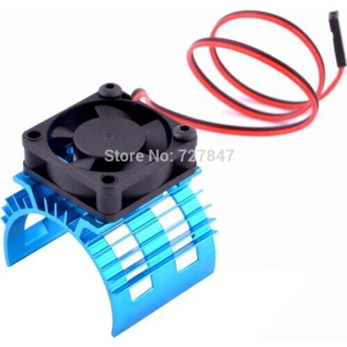 RC Parts Electric Car brushless Motor Heatsink Cover + Cooling Fan for 1/10 1:10 HSP RC Car 540 550 3650 Size Motor Heat Sink