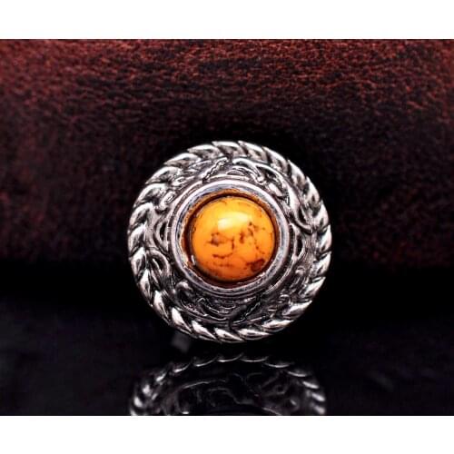 10pcs Antique Floral Carved Rope Side Western Turquoise Concho Button For Purse Leathercraft Luggage Bridle Hardware Decor