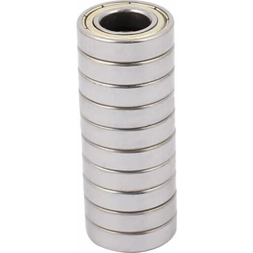 10pcs Metal Shielded Sealed Low Speed Deep Groove Ball Bearing 12x24x6mm 6901z