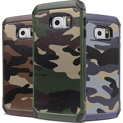 100PCS Camouflage Case For Samsung Galaxy S8 Plus S7 S6 Edge Shockproof Hard Cover For Samsung A5 A7 A3 2017 J5 J7