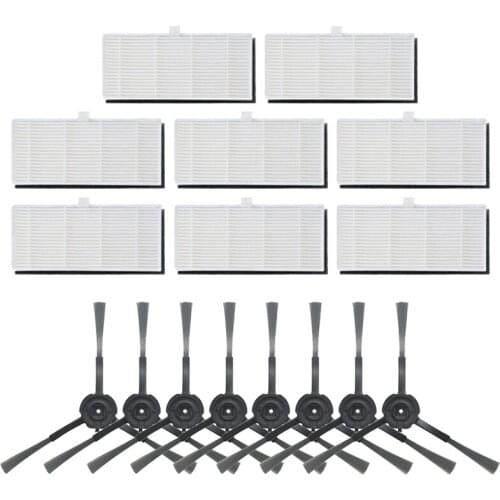 16Pcs Vacuum Cleaner Accessories Filter Side Brush Replacement Kit Fit for VIOMI S9 Robot Vacuum Cleaner Replace Parts