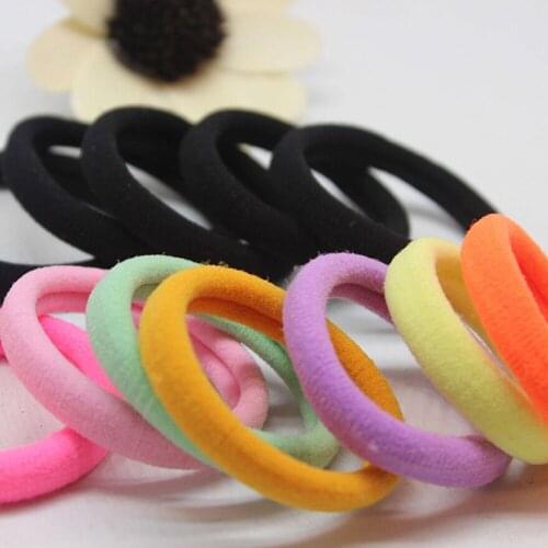20/100 PC Girl Elastic Hair Ties Band Rope Ponytail Bracelet Rubber String Hair Accessorie Rubber Bands Headband Headwear