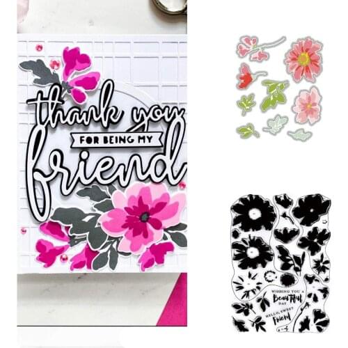 2021 Watercolor Extravaganza Metal Cutting Dies Stamps Scrapbook Diary Decoration Embossing Cut Dies Template DIY Greeting Card
