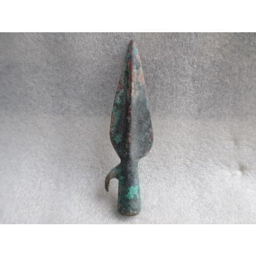 2x6.7 cm * / China ancient Bow and arrow head sword collection copper statue