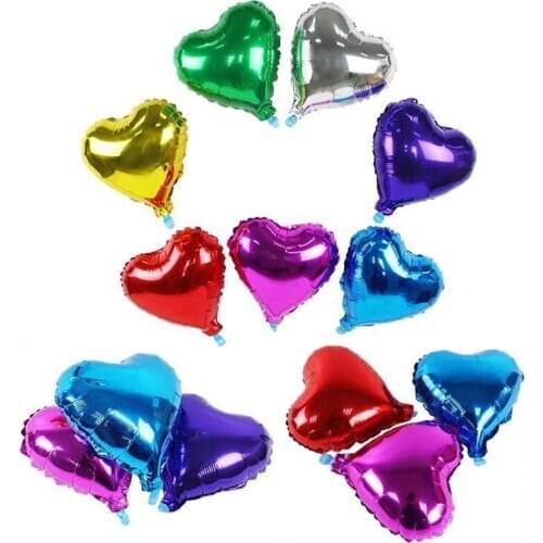 5pcs Rose Gold Heart Balloon Red Pink Mini Heart Balloons For Wedding Hearts Balloons Red Love Heart Foil Balloons Party Favors