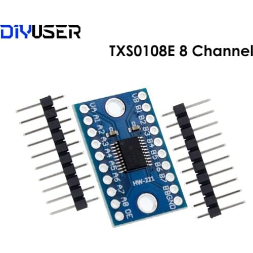 3.3V 5V TXS0108E 8 Channel Logic Level Converter Convert TTL Bi-directional Mutual Convert