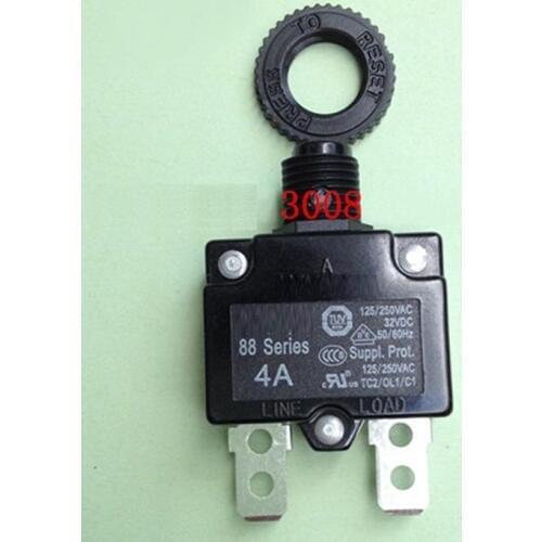 Free Shipping 4A 125VAC 250VAC 32VDC circuit breaker 88 series residual Current earth leakage