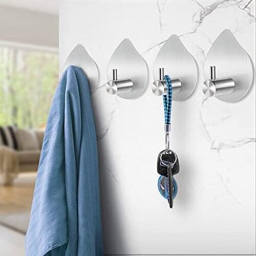 Black Robe Hook Wall Hook Towel Hook For Bathroom Stainless Steel Coat Hook Rustproof Hook Hanger For Kitchen Hardware Hot Sales