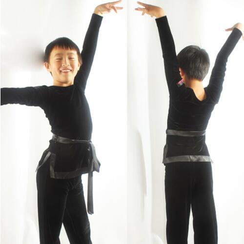 Kids Latin Dance Shirts Velvet Long Sleeve Practice Wear Salsa Tango Cha Cha Rumba Samba Dancing Performance Clothes DNV12084
