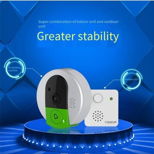 WiFi New Doorbell Camera Security Door Bell Camera Outdoor 1080P Video Doorbell Smart Wireless Doorbell Night Vision PIR Alarm