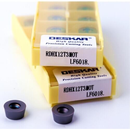 10pcs RDHX12T3MOT LF6018 round milling insert round blade Cemented carbide Turning Tool CNC lathe