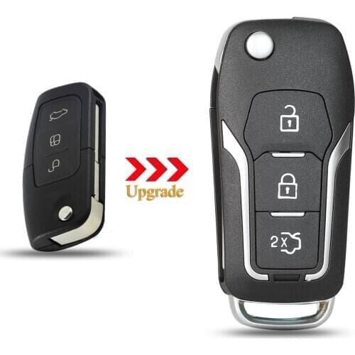 Kutery 3 Buttons Modified Flip Folding Remote Control car Key Shell Case For Ford Focus 2 3 mondeo Fiesta