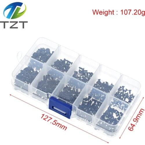 500Pcs M2 M2.5 M3 KM Screw Flat Head Phillips Screws Laptop Notebook Screws Set Kit for computer small screw