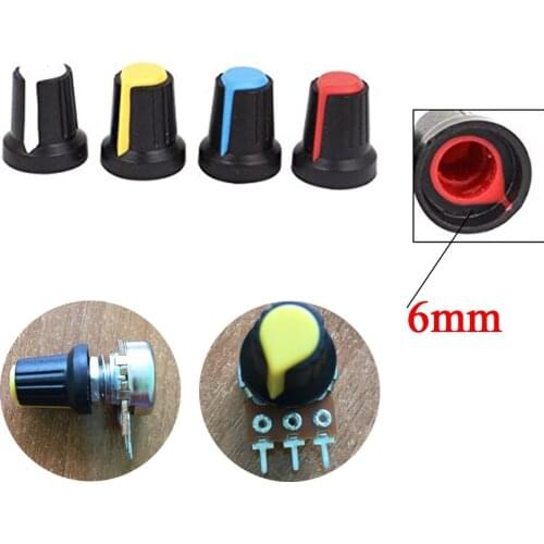 10pcs WH148 Potentiometer 10 value + Knobs ,15mm 3pin Potentiometer kit B1K B2K B5K B10K B20K B50K B100K B250K B500K B1M