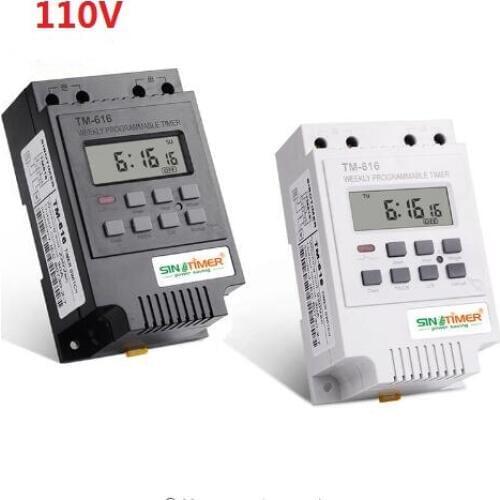 High Load 30A Time Relay 7 Days Programmable Digital Timer Switch Relay Control Time 110V 120V AC Din Rail Mount