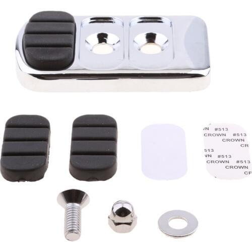 Motorcycle Rubber & Chrome Brake Pedal Pad Cover Fits For Suzuki VL800 C50