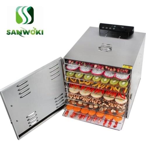 Snacks Dehydration Dryer Food Fruit Dryer 10 Layers Dry Machine Safe Vegetable Electric Dehydrator Air Dryer Device