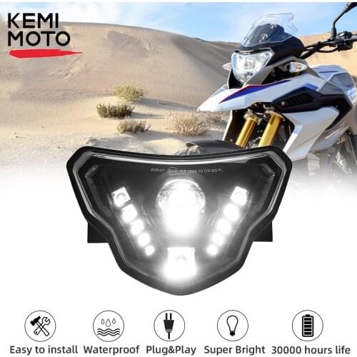 Motorcycle LED Headlights for BMW G310GS G310R G 310 GS R 310GS 2016 2017 2018 Lights with Complete Devil eyes Assembly Kit