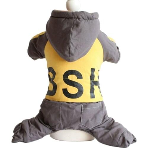 Pet Dog Warm Jumpsuit Coat Winter Clothes Pet Thickened Jacket Puppy Apparel 3 colour