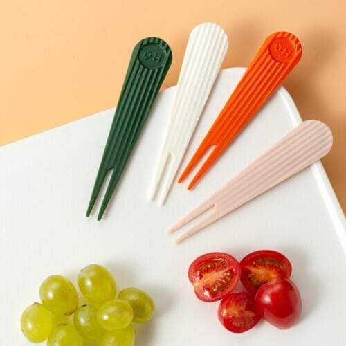 4Pcs/Set Salad Fork Portable Wavy Stripes Stylish Home Fork Supplies for Daily Use Party Pastry Kitchen Accessories