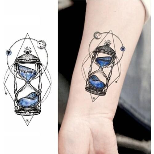 Waterproof Temporary Tattoo Sticker Moon star Fake Tatto Small fresh Flash Tatoo Tatouage Wrist Foot Hand For Men Girl Women