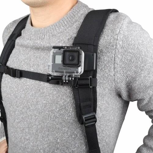360 Degree Backpack Clip Clamp Mount for Gopro Hero 6 5 4 SJCAM Xiaomi Yi 4K Eken H9 Camera Strap Kit for Go pro Accessory