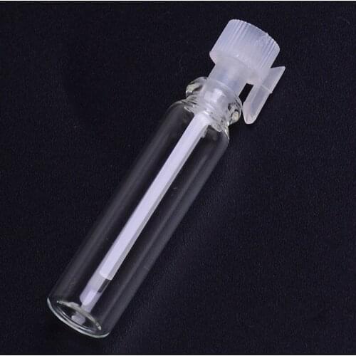 10/50pcs/lot Mini Glass Perfume Small Sample Vials Perfume Bottle 1ml Empty Laboratory Liquid Fragrance Test Tube Trial Bottle
