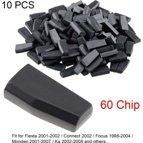 10pcs 4D60 ID60 Carbon Chip Car Key Transponder Chip Fit for Fiesta 2001-2002 Connect 2002 Focus 1998-2004 Mondeo-2001-2007