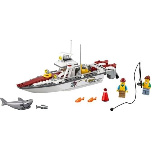 10646 City Series Fishing Yacht 60147 Childrens Building Block Toy Gifts