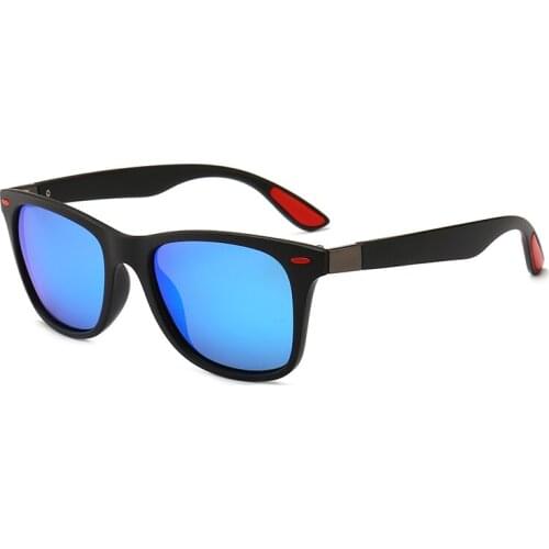 2018 Polarized Women Sunglasses Brand Designer Rivets Color Patchwork Red Ray UV400 Protection Sun Glasses Male Oculos 4195