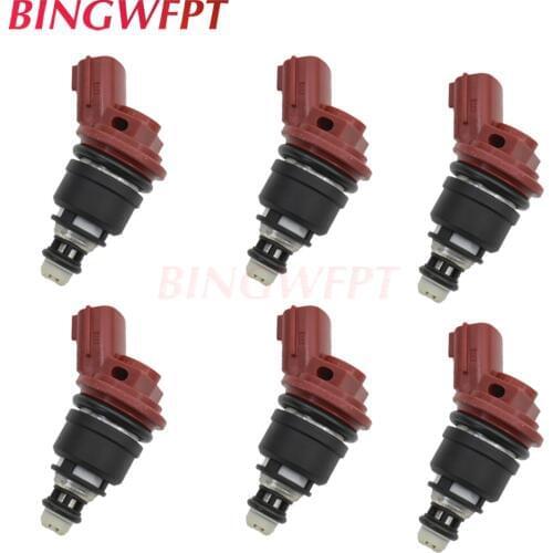 6PCS Fuel Injectors nozzle 16600-10Y00 16600-10Y01 16600-53J03 16600-53J00 16600-96E01 16600-96E00 for Nissan 300ZX 200SX Sentra