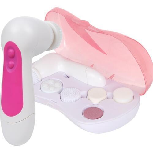 6 in 1 Electric Facial Cleansing Brush Massager Powered Cleansing Devices Blackhead Acne Unisex Face Body Brush