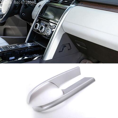 Car Accessories Center Console Side Decoration Strips Trim 2pcs for Land Rover Discovery 5 LR5 2017