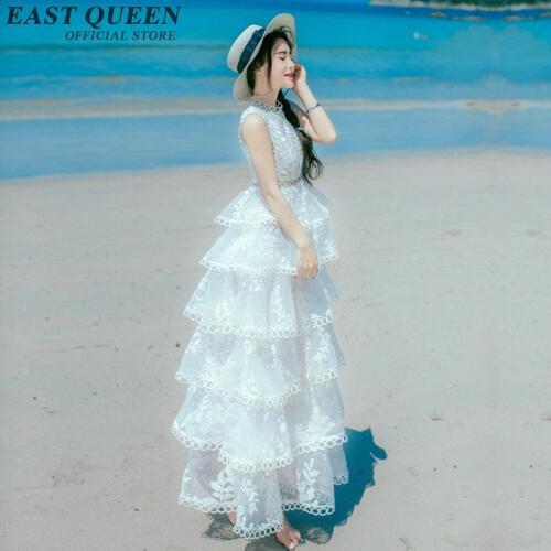 Long summer sundresses tunic beach dress white lace sundress beach dress tunic NN0557 H