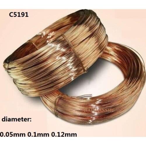 0.05mm 0.1mm 0.12mm C5191 phosphor copper wire phosphor bronze line phosphorous bronze filament phosphorized copper spring wire