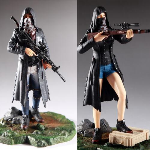 PUBG Game Playerunknowns Battlegrounds Male & Female Master 98K M416 Faith Suit PVC Figure Model Dolls Collection Toys for Gifts