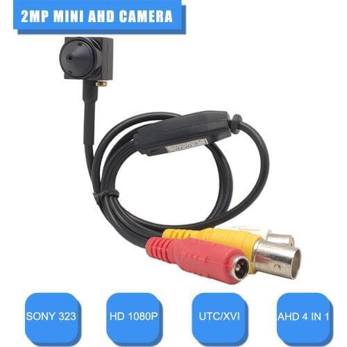 Mini AHD CCTV Camera 1080P Mini HD 2.0MP SONY 323 AHD 4 IN 1 Security Camera Small Camera With Mic Cam Surveillance Video Camera