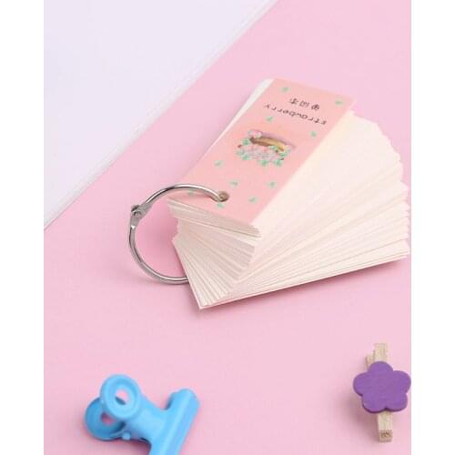 2021 New 110 Sheets Lovely Mini Notebook School Supply Vocabulary Writing Reciting Book
