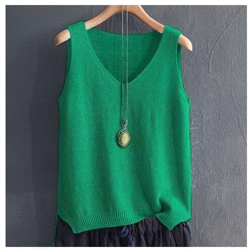 New Arrival Women Fashion Summer casual Solid Cotton Sleeveless Vest Tank Tops t shirt Candy Color Basic Crop Bustier Top Women