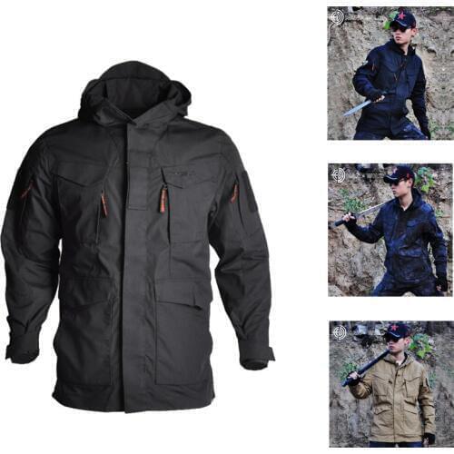 Hunting Airsoft Hoodie Jacket Outdoor Sport Coat M65 Tactical Jacket Military Army Men Coat Windbreaker