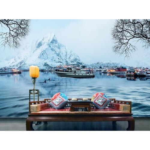 Custom 3D Photo Wallpaper Northern Europe Snowy mood Wall papers Home Decor Scenic Living room art creative Background Wall