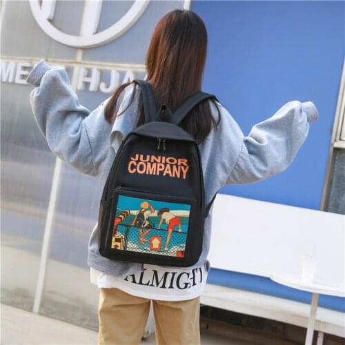 Casual Oxford Backpack Women Black Waterproof Nylon School Bags For Teenage Girls High Quality Fashion Travel Backpack