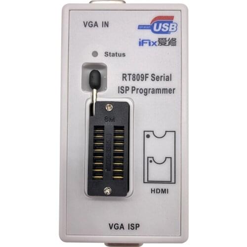 RT809F LCD ISP programmer Module VGA Write software Display Control board FLASH 25/24 SOP8 Test Clip