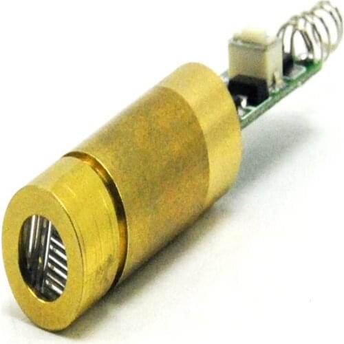 INDUSTRIAL / LAB Brass 650nm 100mW Red Laser Cross Diode Module with Driver