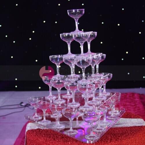 Wedding props 2016 champagne tower acrylic 5 tiers champagne tower wedding supplies without cups