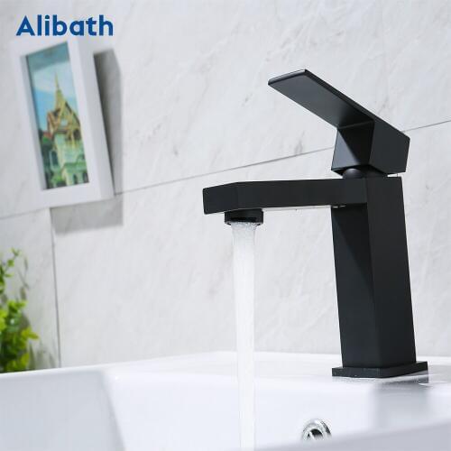Basin Faucet Black wash basin sink faucets bathroom basin sink mixer brass water taps bathroom mixer taps