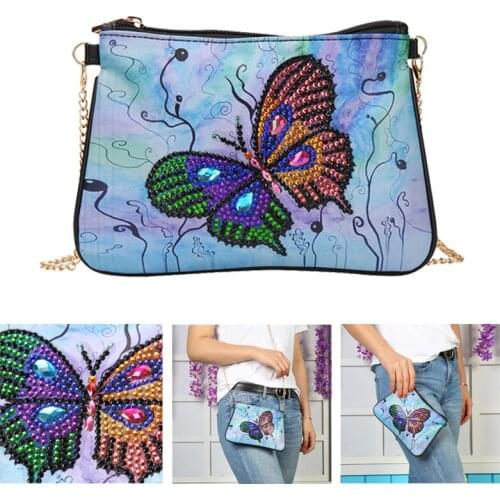 5D Diamond Painting Shoulder Bag For Women Crossbody Handbag PursesWallet DIY Special Shaped Drill Cross Stitch Embroidery Kit